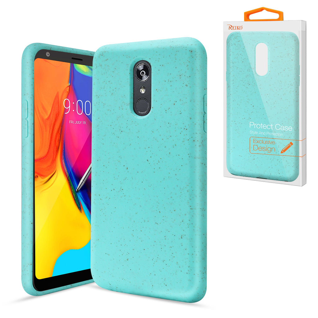 Reiko LG Stylo 5 Wheat Bran Material Silicone Phone Case in Blue | MaxStrata