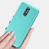 Reiko LG Stylo 5 Wheat Bran Material Silicone Phone Case in Blue | MaxStrata