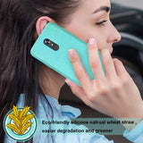 Reiko LG Stylo 5 Wheat Bran Material Silicone Phone Case in Blue | MaxStrata