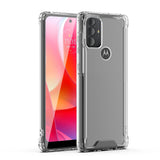 Reiko High Quality 2X Clean PC & TPU Bumper Case in Clear for Moto-G Power 2022 /Moto-G Pure 2021 | MaxStrata