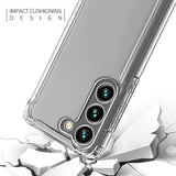 Reiko High Quality 2X Clean PC & TPU Bumper Case in Clear for Samsung Galaxy Galaxy S23 | MaxStrata