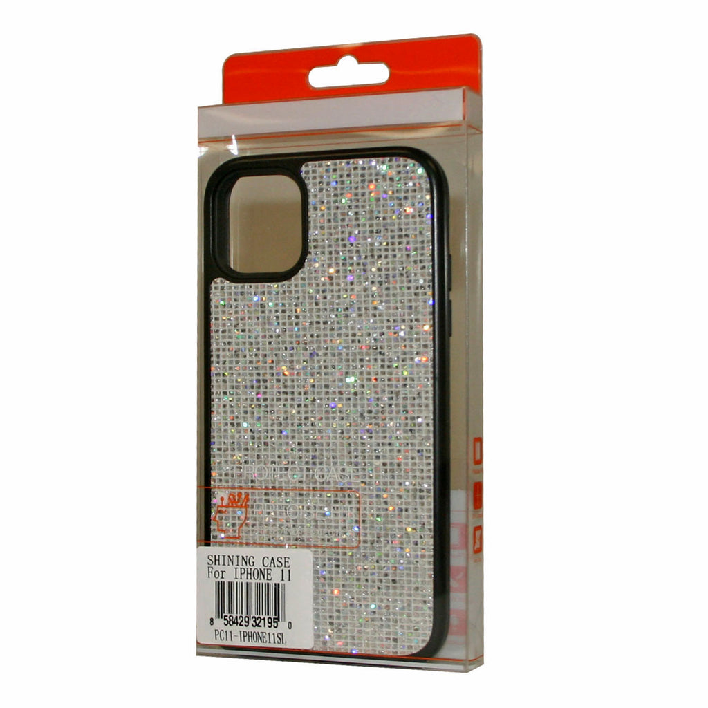 Reiko Diamond Rhinestone Case for Apple iPhone 11 Pro Max in Silver | MaxStrata