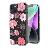 Reiko Pressed Dried Flower Design Phone Case for iPhone 14 Plus in Pink | MaxStrata