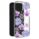 Reiko Pressed Dried Flower Design Phone Case for iPhone 14 Pro in Purple | MaxStrata