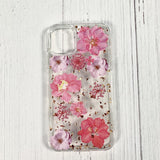 Reiko Pressed Dried Flower Design Phone Case for LG Aristo 5/K31/K30 2020/Aristo 5 Plus in Pink | MaxStrata