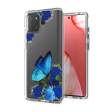 Reiko Pressed Dried Flower Design Phone Case for  Samsung Galaxy A81/Note 10 Lite/M60S in Blue | MaxStrata