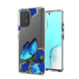 Reiko Pressed Dried Flower Design Phone Case for Samsung Galaxy A91/S10 Lite/M80S in Blue | MaxStrata