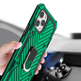 Reiko iPhone 12 Mini Kickstand Anti-Shock & Anti Falling Case in Green | MaxStrata