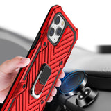 Reiko iPhone 12 Mini Kickstand Anti-Shock & Anti Falling Case in Red | MaxStrata