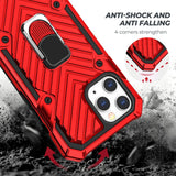 Reiko iPhone 12 Mini Kickstand Anti-Shock & Anti Falling Case in Red | MaxStrata