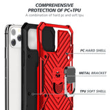 Reiko iPhone 12 Mini Kickstand Anti-Shock & Anti Falling Case in Red | MaxStrata