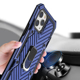 Reiko iPhone 12/ iPhone 12 Pro Kickstand Anti-Shock & Anti Falling Case in Blue | MaxStrata