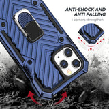 Reiko iPhone 12/ iPhone 12 Pro Kickstand Anti-Shock & Anti Falling Case in Blue | MaxStrata