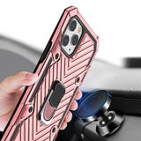 Reiko iPhone 12 Pro Max Kickstand Anti-Shock & Anti Falling Case in Rose Gold | MaxStrata