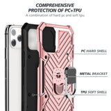 Reiko iPhone 12 Pro Max Kickstand Anti-Shock & Anti Falling Case in Rose Gold | MaxStrata