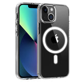 Reiko Magnetic Wireless Charging TPU Bumper Case for iPhone 13 Mini in Clear | MaxStrata