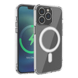 Reiko Magnetic Wireless Charging TPU Bumper Case for iPhone 13 Pro in Clear | MaxStrata