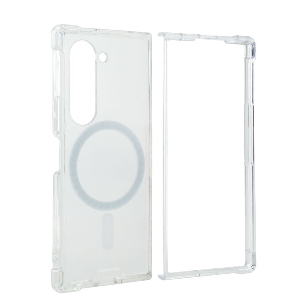 Reiko Magnetic Wireless Charging TPU Bumper Case for Z Fold 6 in Clear | MaxStrata