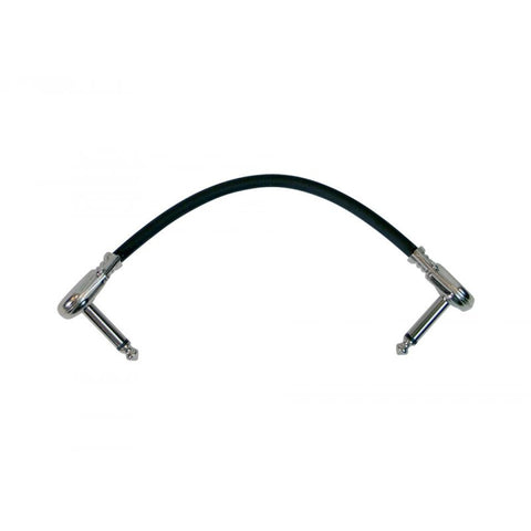 On-Stage 6" Patch Cable w/ Pancake Connectors (Black) (PC506B) | MaxStrata®