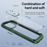 Reiko High Quality Clean PC, TPU & Metal Bumper Case for iPhone 13 Pro in Green | MaxStrata