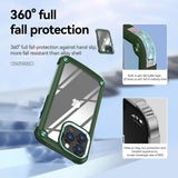 Reiko High Quality Clean PC, TPU & Metal Bumper Case for iPhone 13 Pro in Green | MaxStrata