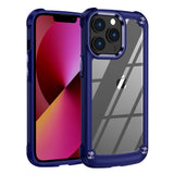 Reiko High Quality Clean PC, TPU & Metal Bumper Case for iPhone 13 Pro in Navy | MaxStrata