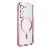 Reiko Magnetic Wireless Charging TPU Bumper Case for Galaxy S23 in Pink | MaxStrata