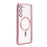 Reiko Magnetic Wireless Charging TPU Bumper Case for Galaxy S23 Plus in Pink | MaxStrata