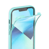 Reiko Full Protection with Phone Protective Film Slide Camera Lens Phone Case for iPhone 14 in Blue | MaxStrata