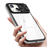 Reiko Full Protection with Phone Protective Film Slide Camera Lens Phone Case for iPhone 14 in Gray | MaxStrata