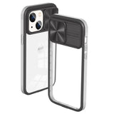 Reiko Full Protection with Phone Protective Film Slide Camera Lens Phone Case for iPhone 14 in Gray | MaxStrata