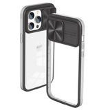 Reiko Full Protection with Phone Protective Film Slide Camera Lens Phone Case for iPhone 14 Pro in Gray | MaxStrata