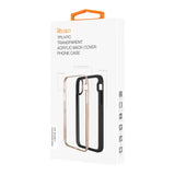 Reiko iPhone X/iPhone XS Hard Transparent Plastic TPU Case in Clear Rose Gold | MaxStrata