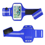 Reiko Running Sports Armband for iPhone 7/ 6/ 6S or 5 Inches Device in Blue (5X5 Inches) | MaxStrata