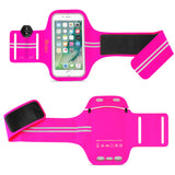 Reiko Running Sports Armband for iPhone 7/ 6/ 6S or 5 Inches Device in Pink (5X5 Inches) | MaxStrata