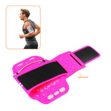 Reiko Running Sports Armband for iPhone 7/ 6/ 6S or 5 Inches Device in Pink (5X5 Inches) | MaxStrata