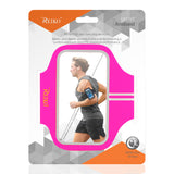 Reiko Running Sports Armband for iPhone 7/ 6/ 6S or 5 Inches Device in Pink (5X5 Inches) | MaxStrata