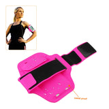 Reiko Running Sports Armband for iPhone 7/ 6/ 6S or 5 Inches Device with LED in Pink (5X5 Inches) | MaxStrata