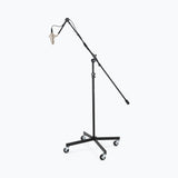 On-Stage Tripod Studio Mic Boom with 7" Mini Boom Extension and Casters (SB96+) | MaxStrata®