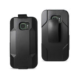 Reiko Samsung Galaxy S7 Active 3-in-1 Hybrid Heavy Duty Holster Combo Case in Black | MaxStrata