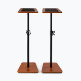 On-Stage Wood Studio Monitor Stands (Rosewood, Pair) (SMS7500RB) | MaxStrata®