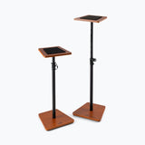 On-Stage Wood Studio Monitor Stands (Rosewood, Pair) (SMS7500RB) | MaxStrata®