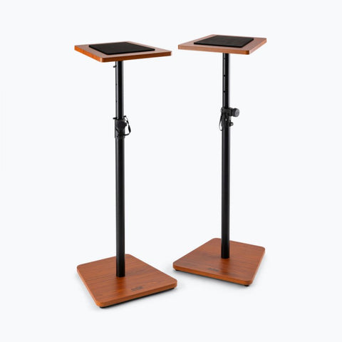 On-Stage Wood Studio Monitor Stands (Rosewood, Pair) (SMS7500RB) | MaxStrata®