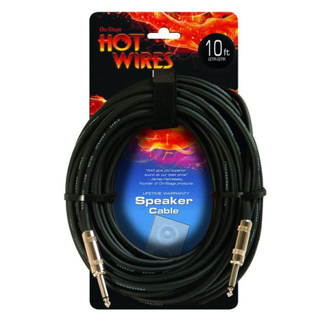 On-Stage Speaker Cable (10', QTR-QTR) (SP14-10) | MaxStrata®