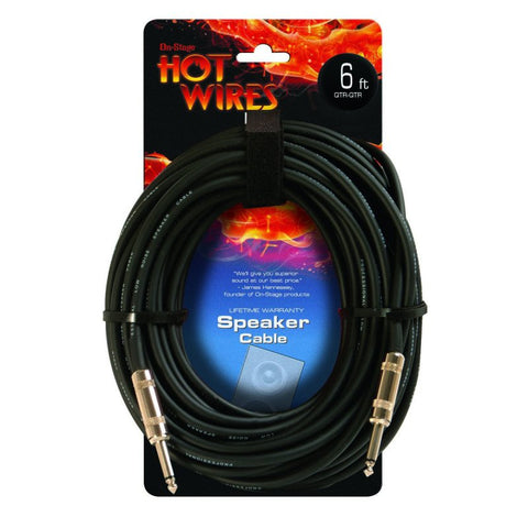 On-Stage Speaker Cable (6', QTR-QTR) (SP14-6) | MaxStrata®