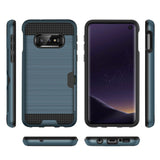 Reiko Samsung Galaxy S10 Lite Slim Armor Hybrid Case with Card Holder in Navy | MaxStrata