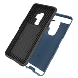 Reiko Samsung Galaxy S9 Plus Slim Armor Hybrid Case with Card Holder in Navy | MaxStrata