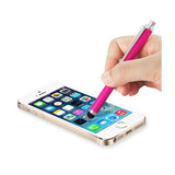 Reiko Mini Stylus Touch Screen Pen with Clip in Hot Pink | MaxStrata