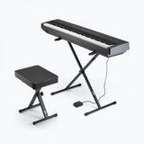 On-Stage Keyboard Stand and Bench Pack with Keyboard Sustain Pedal (TMP-KPK6520BB) | MaxStrata®