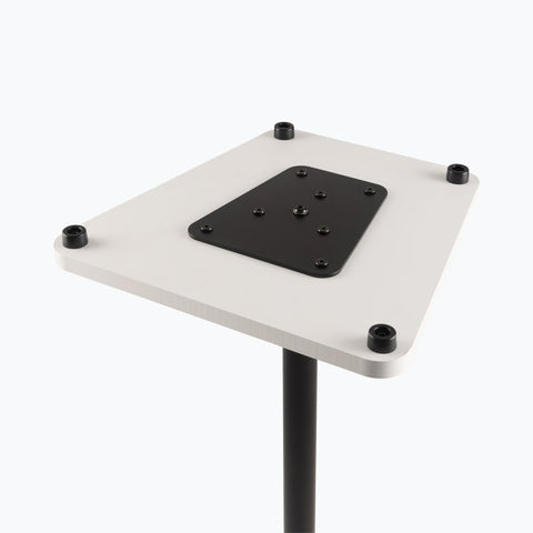 On-Stage Wood Studio Monitor Stands (White, Pair) (TMP-SMS7500W) | MaxStrata®